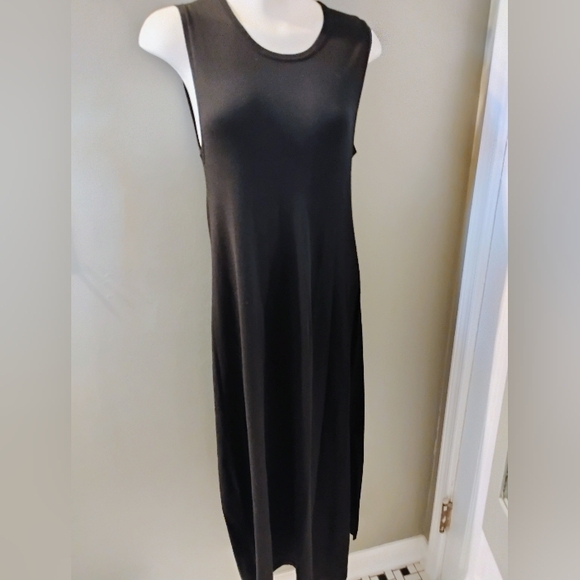 Women's Max Mara Weekend Black Maxi Dress Sleeveless Scoop neckline Medium - Picture 4 of 5